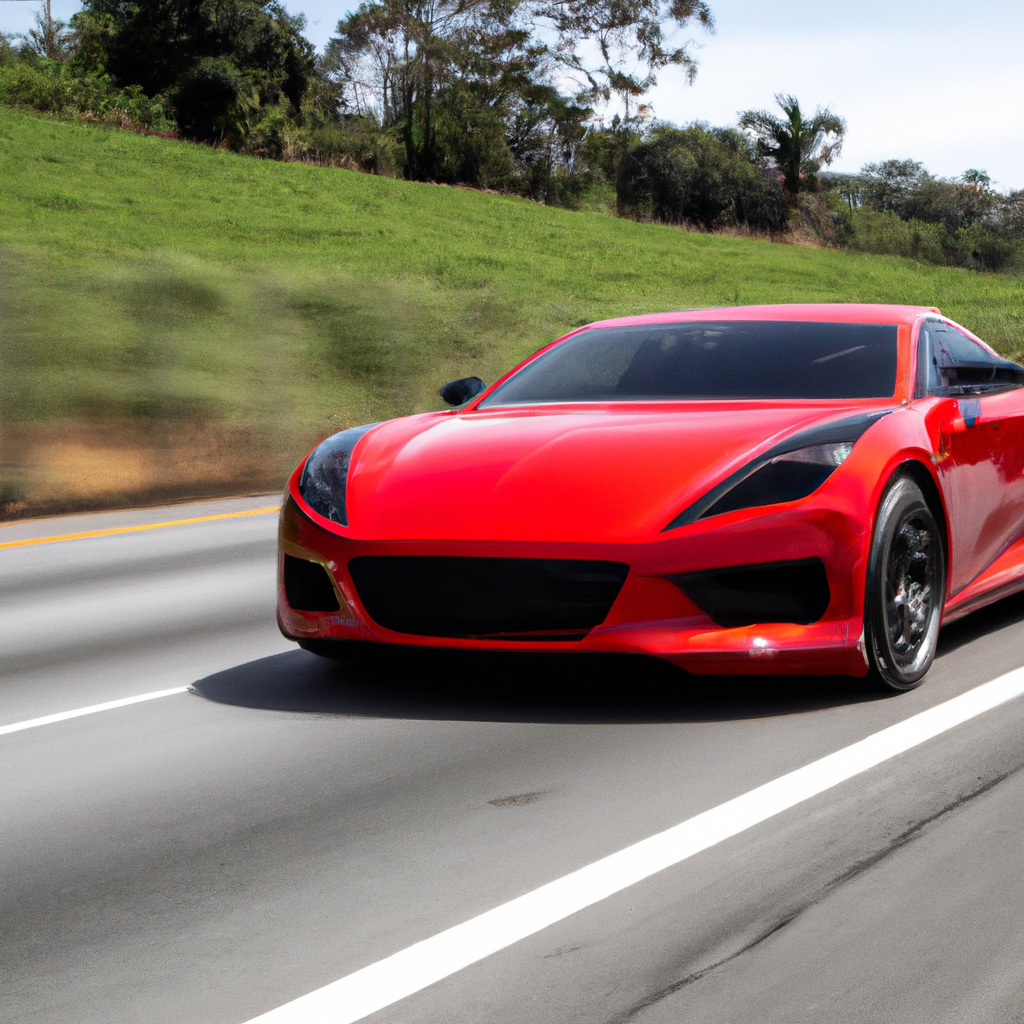 Carro esportivo vermelho